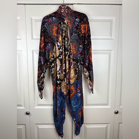 Free People Marley Mixed Print Little Wing Boho Kimono One size - Picture 4 of 9